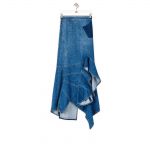 LOEWE Ruffle skirt in denim