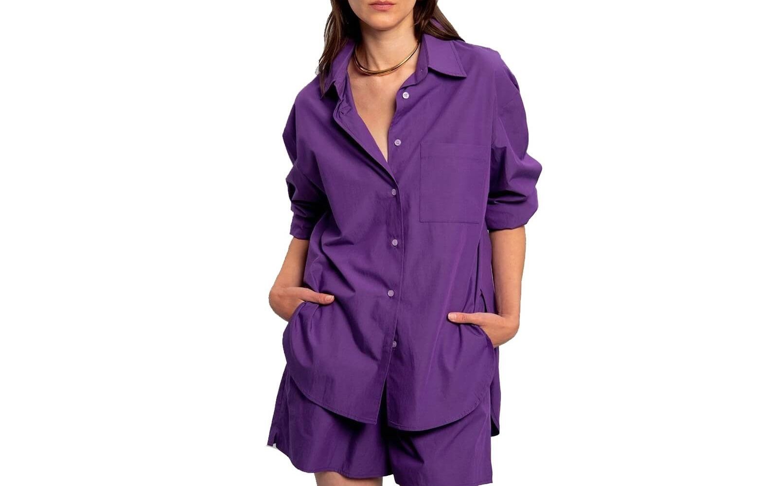 THE FRANKIE SHOP Lui Organic Cotton Shirt & Boxer Short