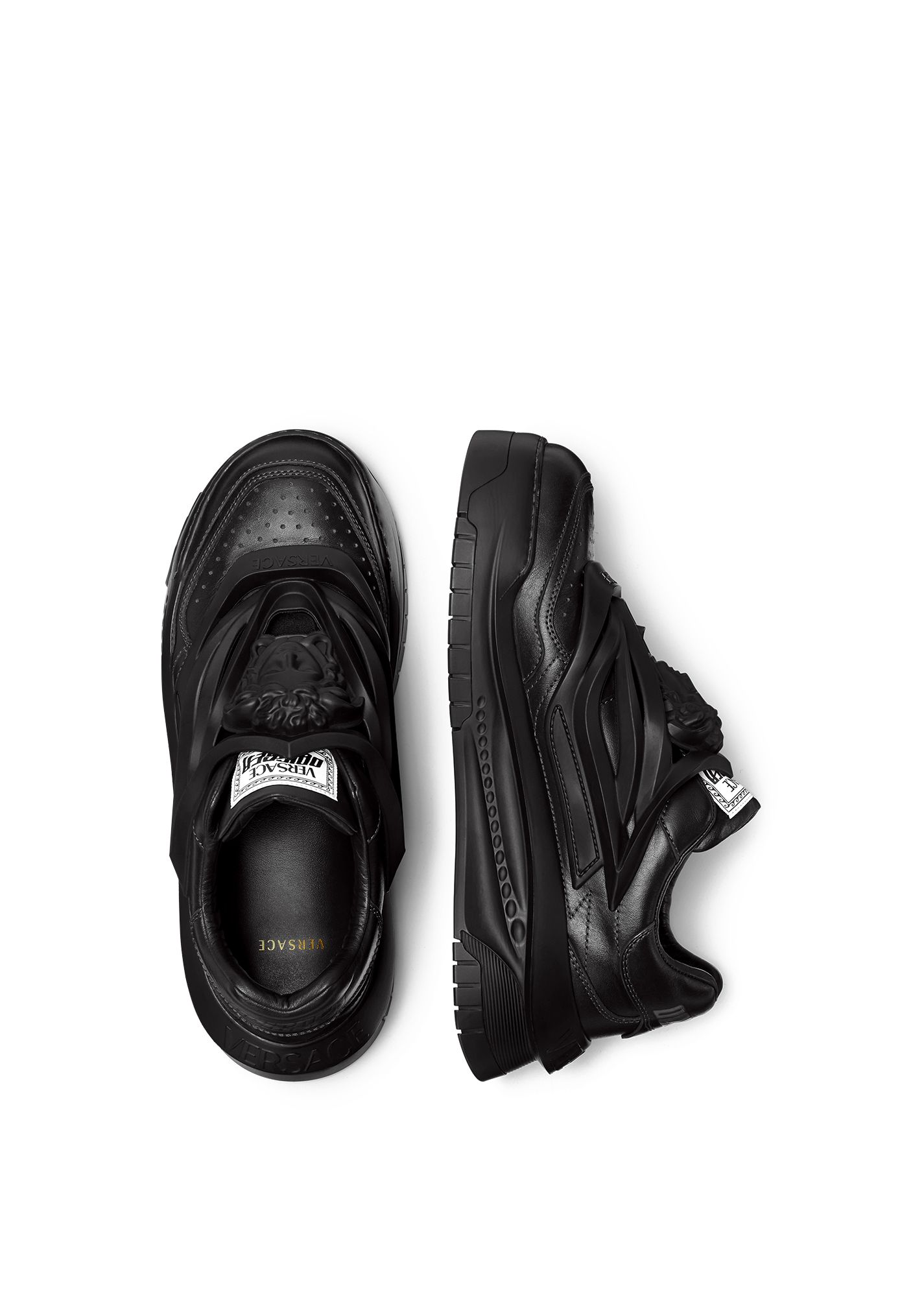 スニーカー VERSACE ODISSEA LEATHER SNEAKERS 18842611_40950067_600.jpg