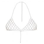 DSQUARED2 Top d2 sparkle con catena con cristalli