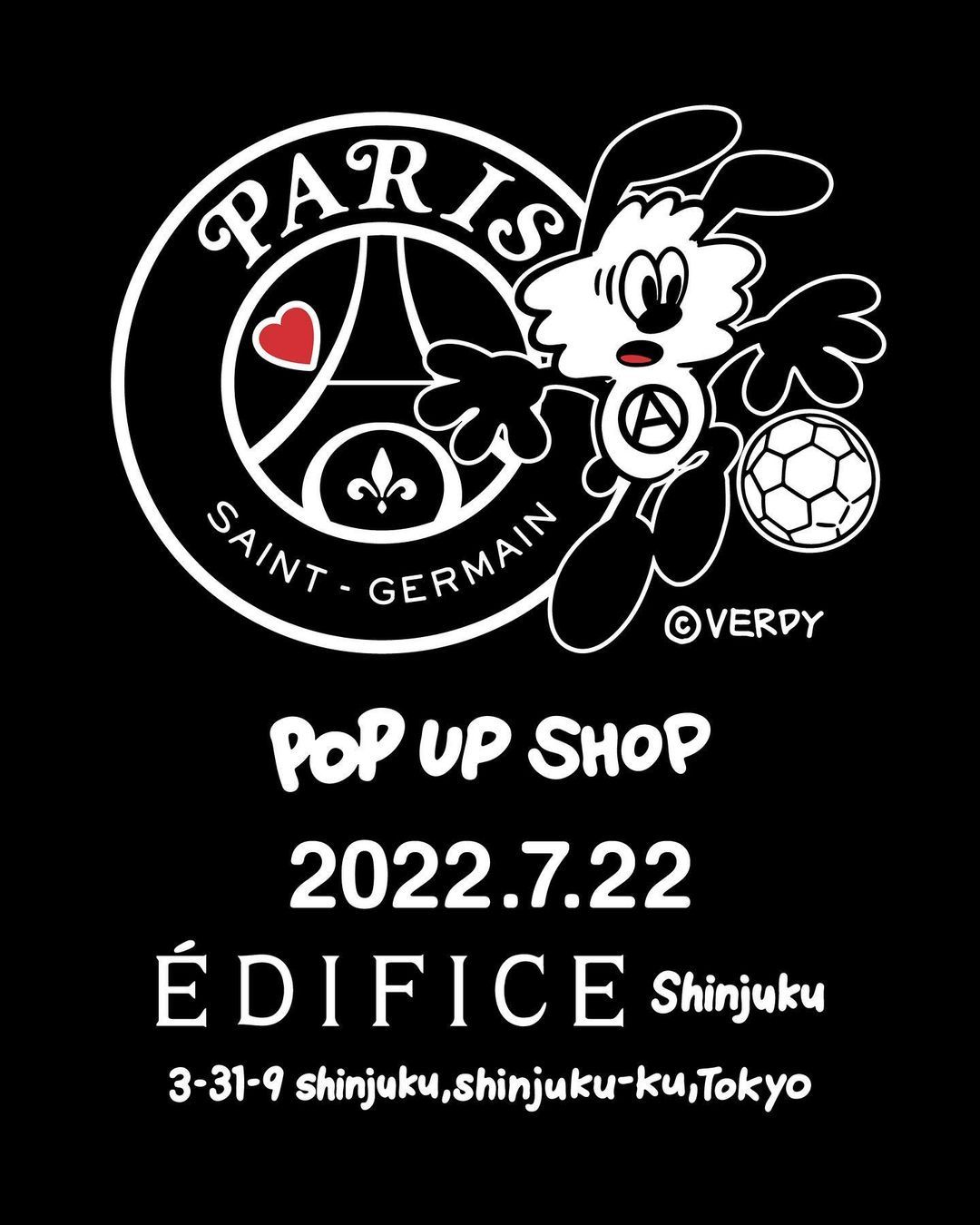 総合1位受賞 SALE開催中 VERDY × PARIS SAINT-GERMAIN TシャツLサイズ