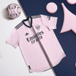 Arsenal has chosen pink for its third jersey In addition to the return of the Ermine pattern first used in the late 1940s.