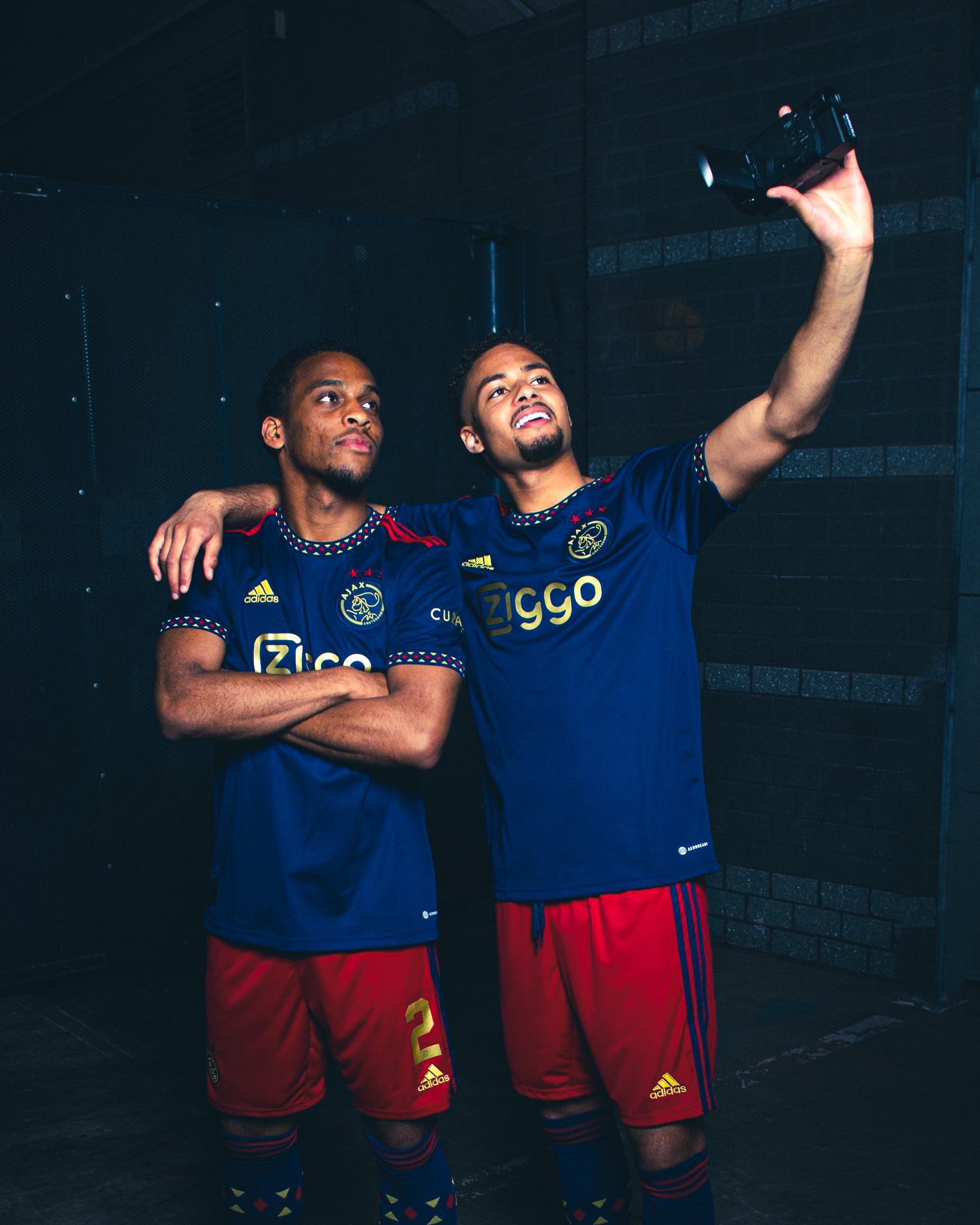Ajax's new away jersey in navy blue - nss sports