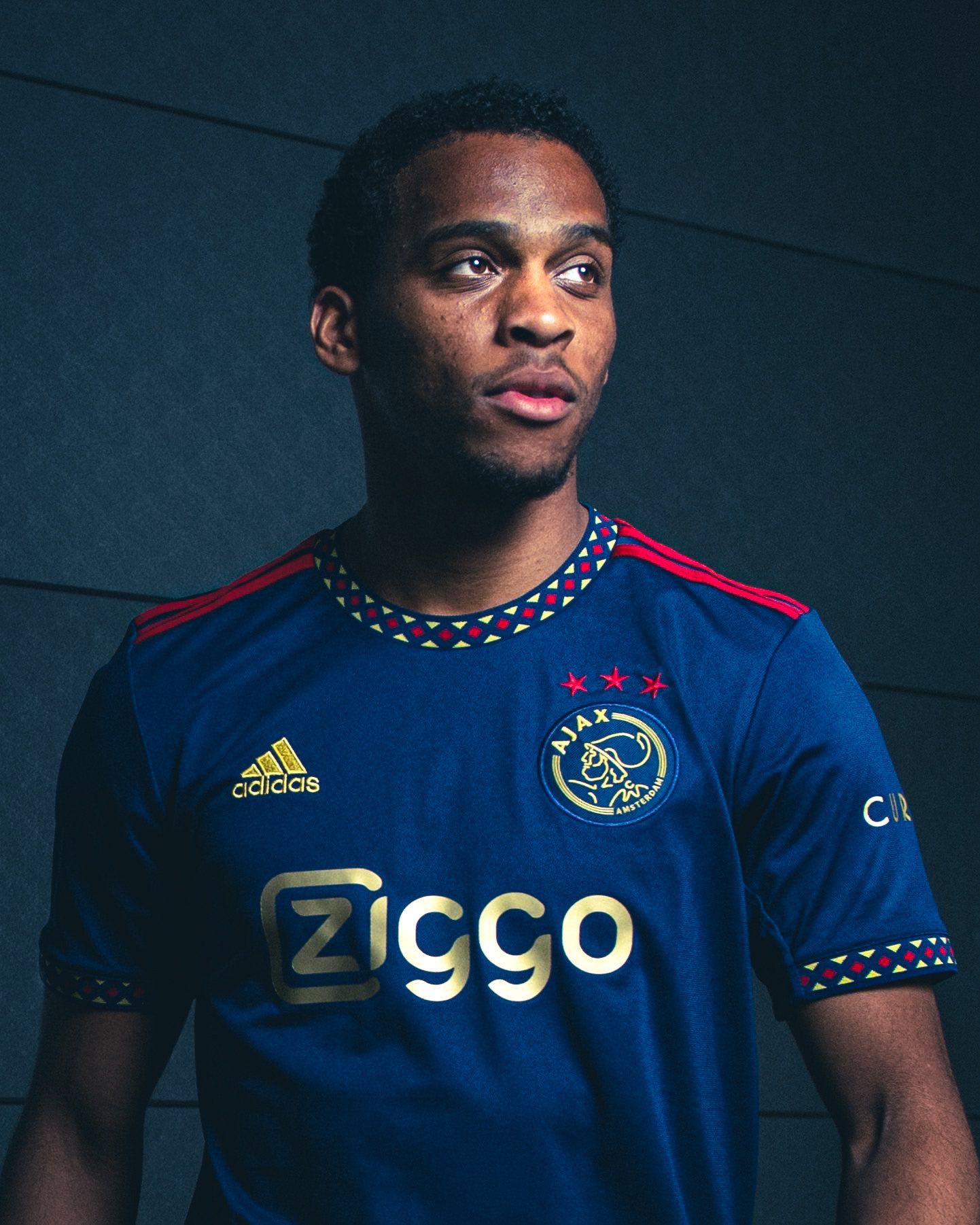 Ajax's new away jersey in navy blue