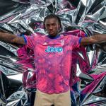 The Juventus third kit bring back the pink and blue A kaleidoscope made by intertwining a series of stars, the symbol chosen for this season