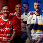 Boca Juniors and River Plate away jerseys signed by adidas The two teams from Buenos Aires launched their new jerseys together