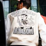 Scents and Crafts Men's AC-Milan Off-White Varsity Jacket | Football Club AC-Milan Jacket