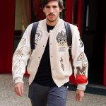 scents and crafts Men's AC-Milan Off-White Varsity Jacket