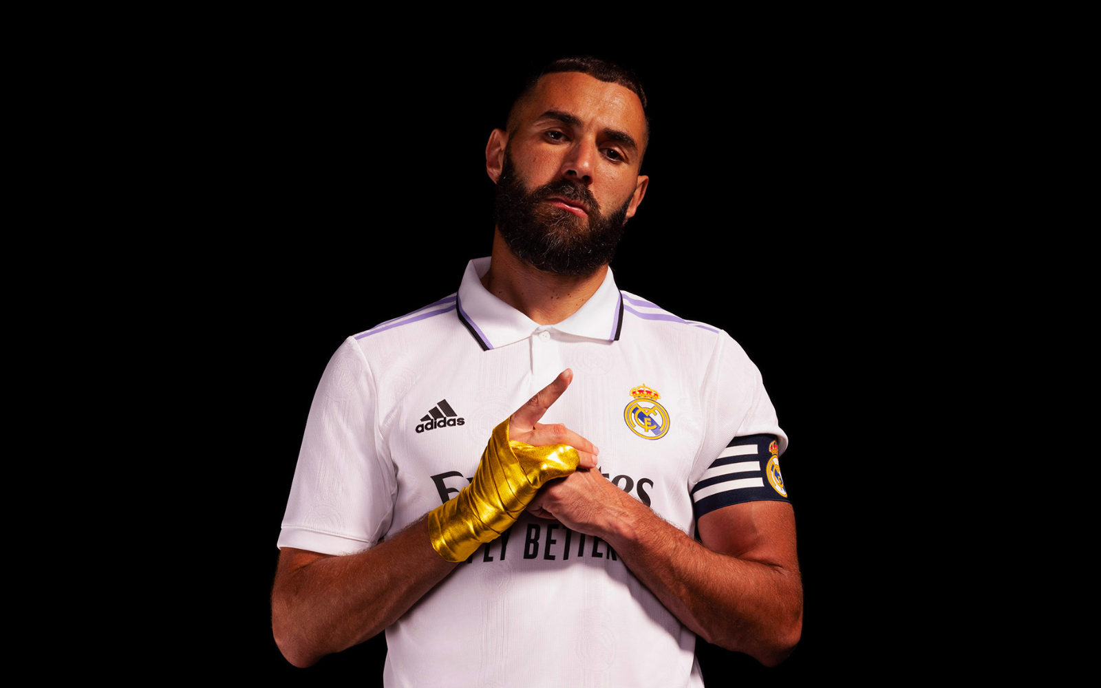 in his hands' - referring to benzema's bandaged