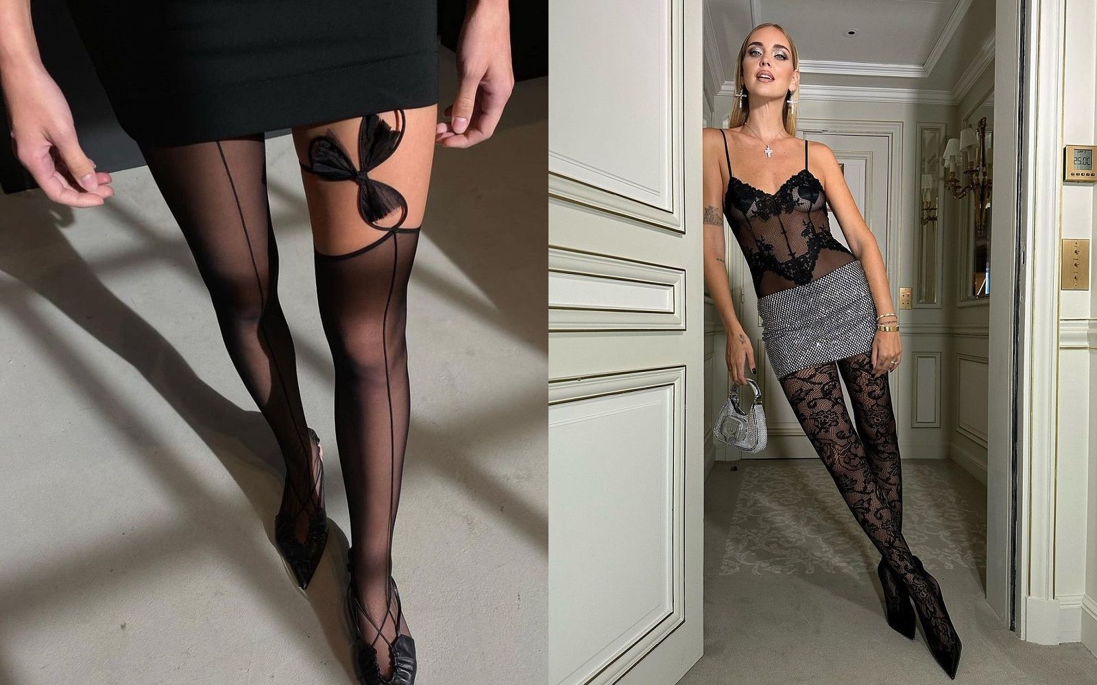 Lace tights are the new must-have fall wardrobe trick