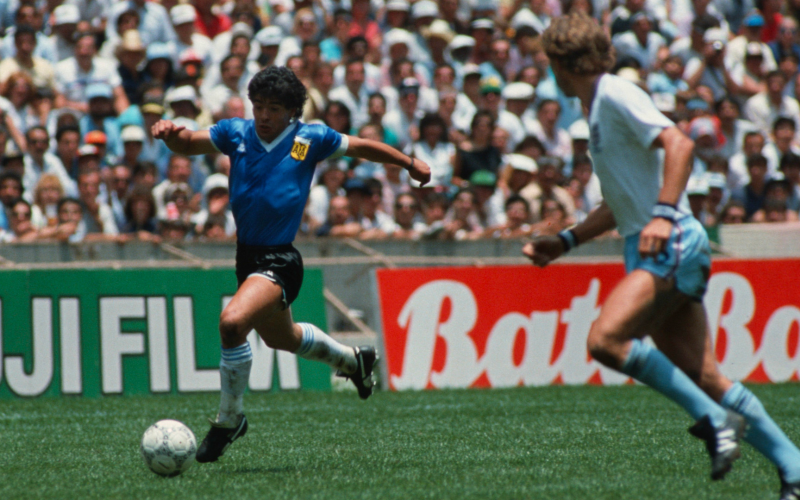 Le Coq Sportif remade Maradona's 1986 World Cup away jersey