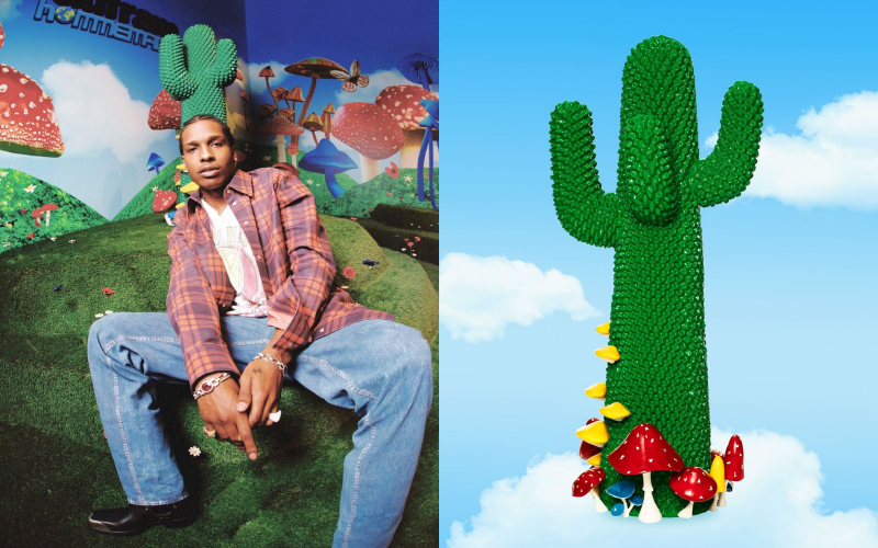Gufram's cactus according to A$ap Rocky - nss magazine