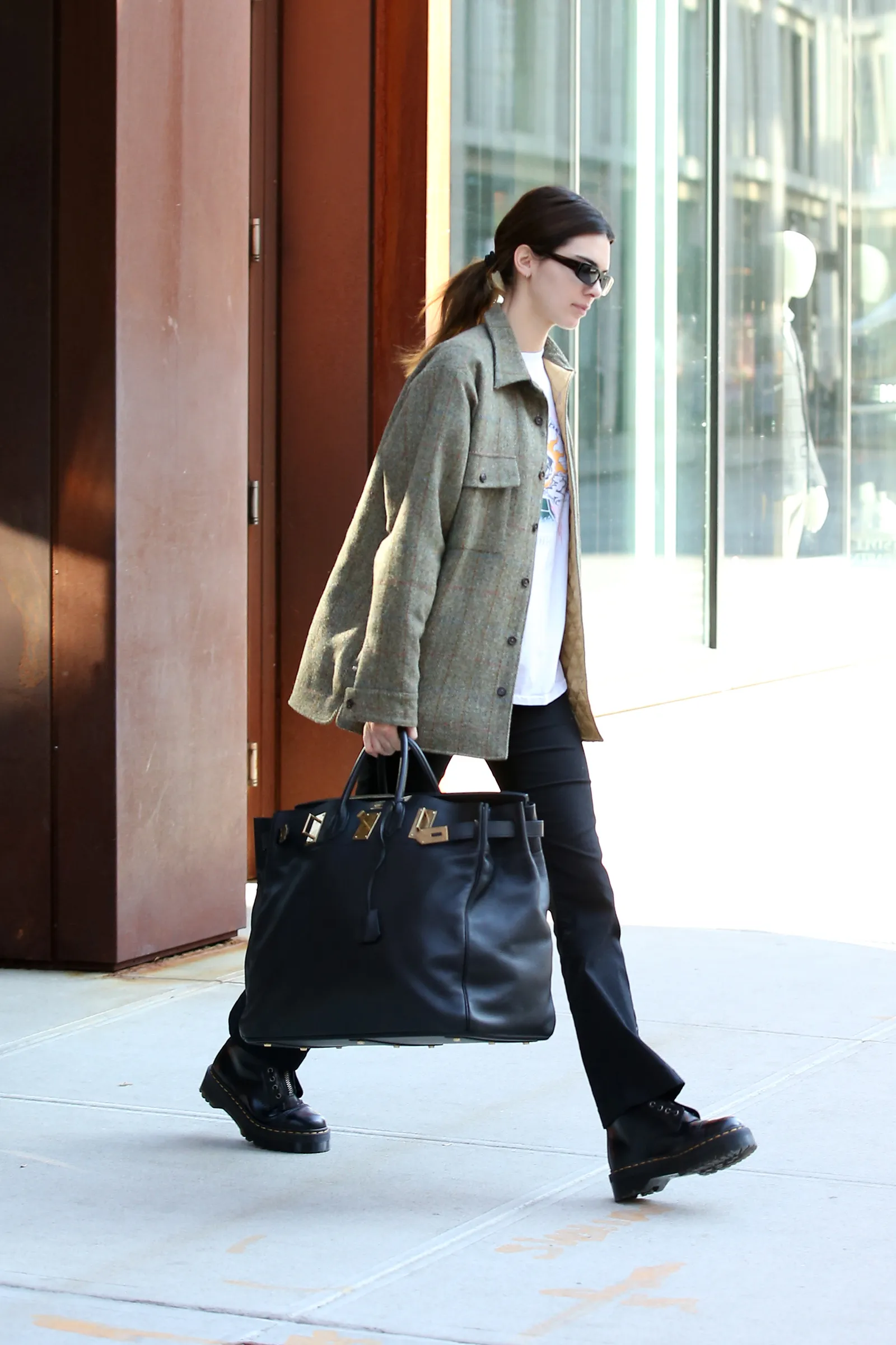 birkin style leather bag