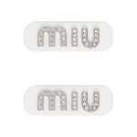 MIUMIU White Logo Hair Clip