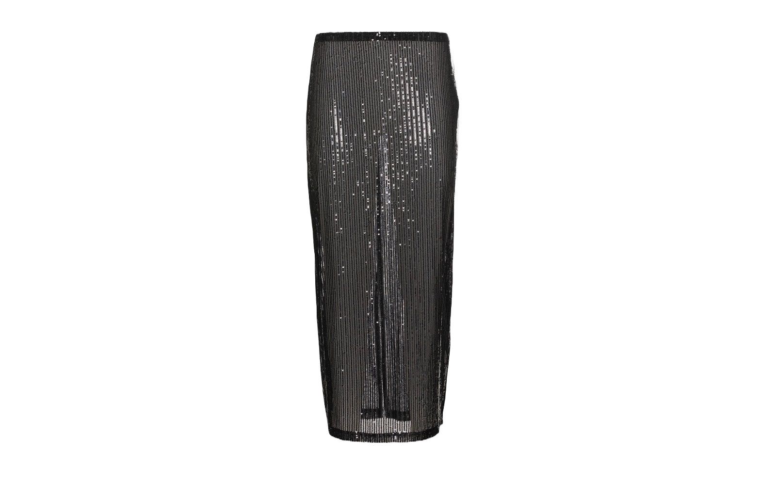 NA-KD Josefine Long Slit Sequin Skirt via Zalando
