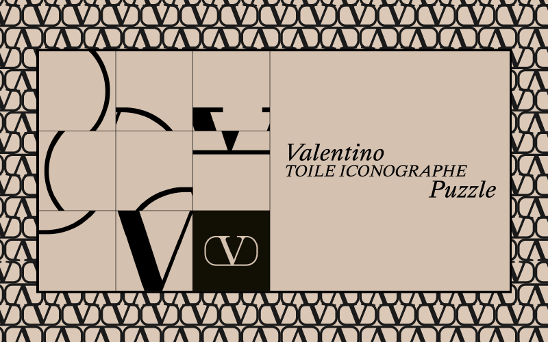 Valentino Toile Iconographe Puzzle La poetica del VLogo secondo Valentino