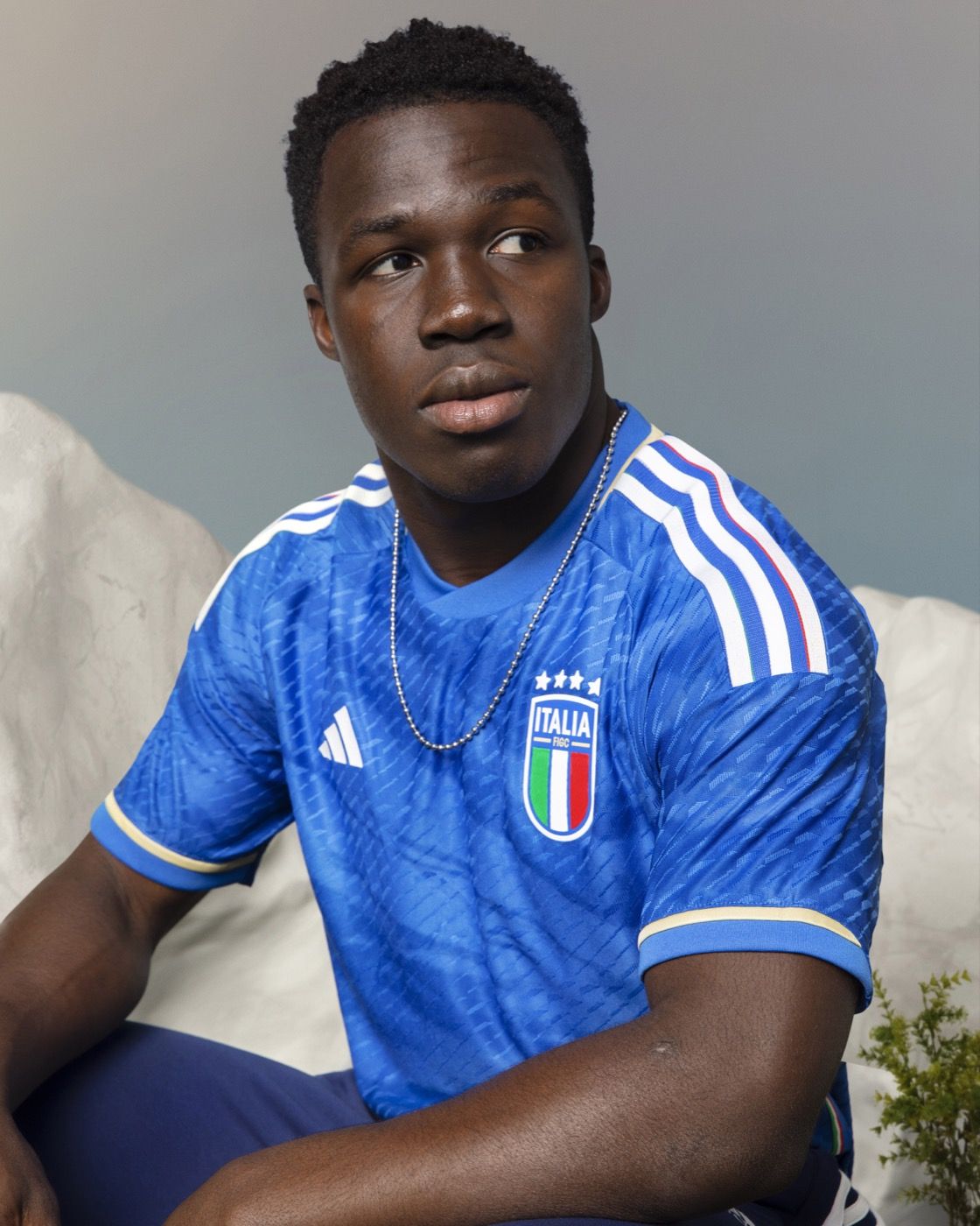 The new Italian National team jersey's made by adidas