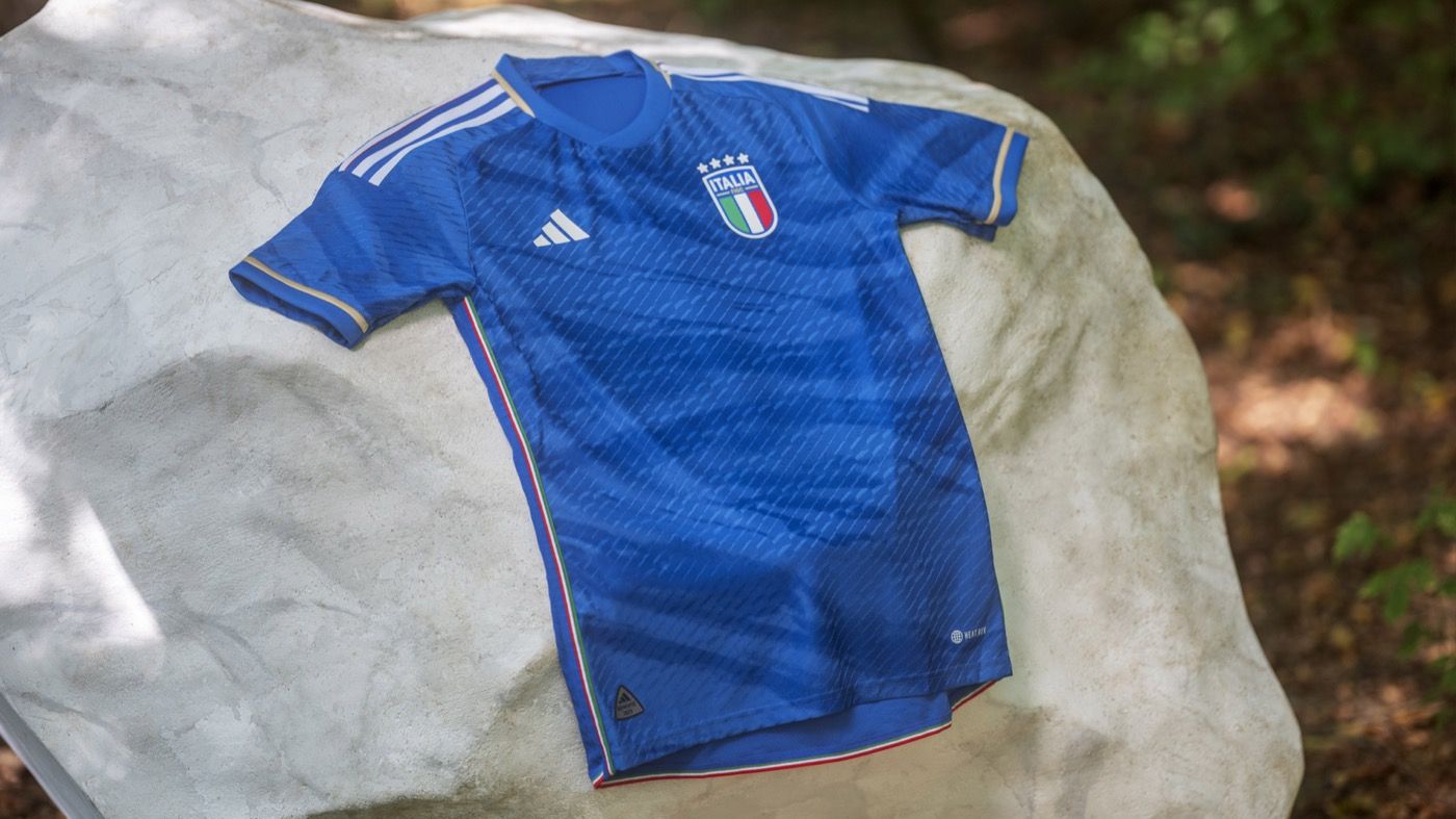 The new Italian National team jersey's made by adidas