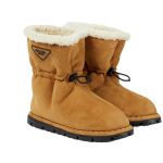 PRADA Stivaletti doposcì in suede e shearling