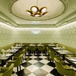 Prada has opened a Caffè in London The iconic Prada green has landed at Harrods