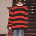 Kurt Cobain Black Striped Sweater