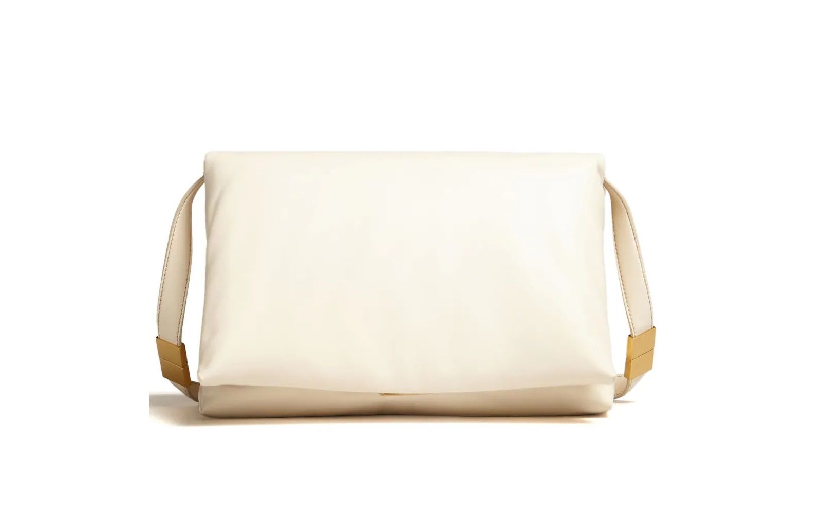 MARNI Small Prisma Bag in White Leather