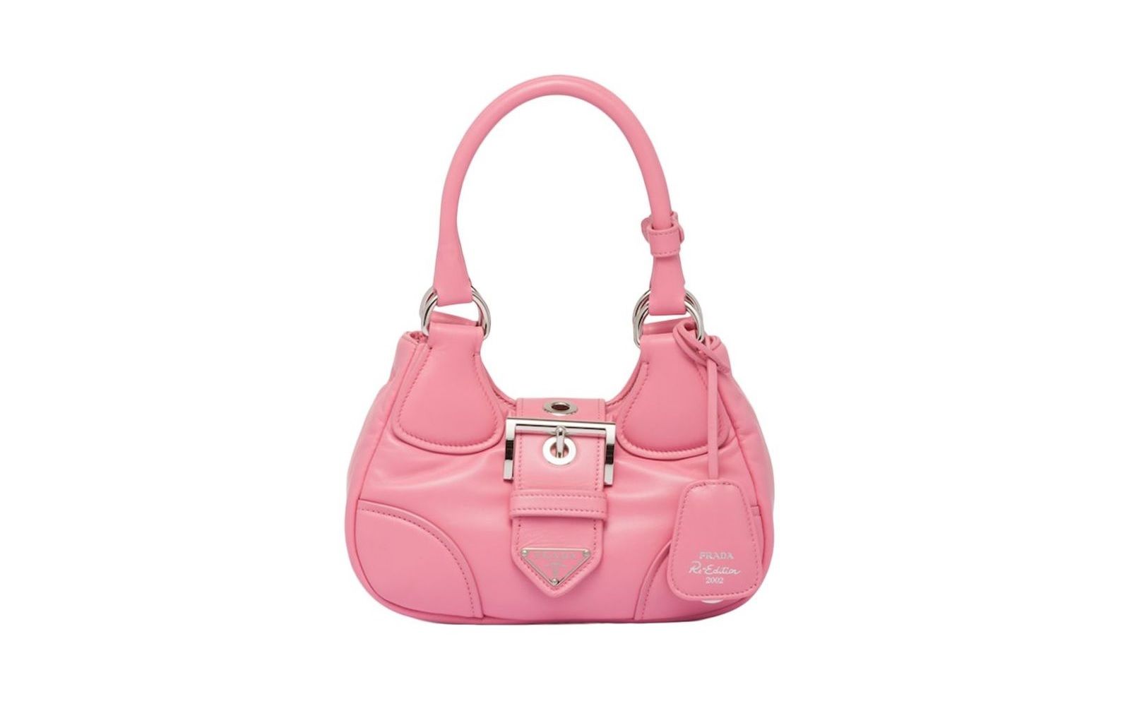 PRADA Moon bag in padded nappa leather