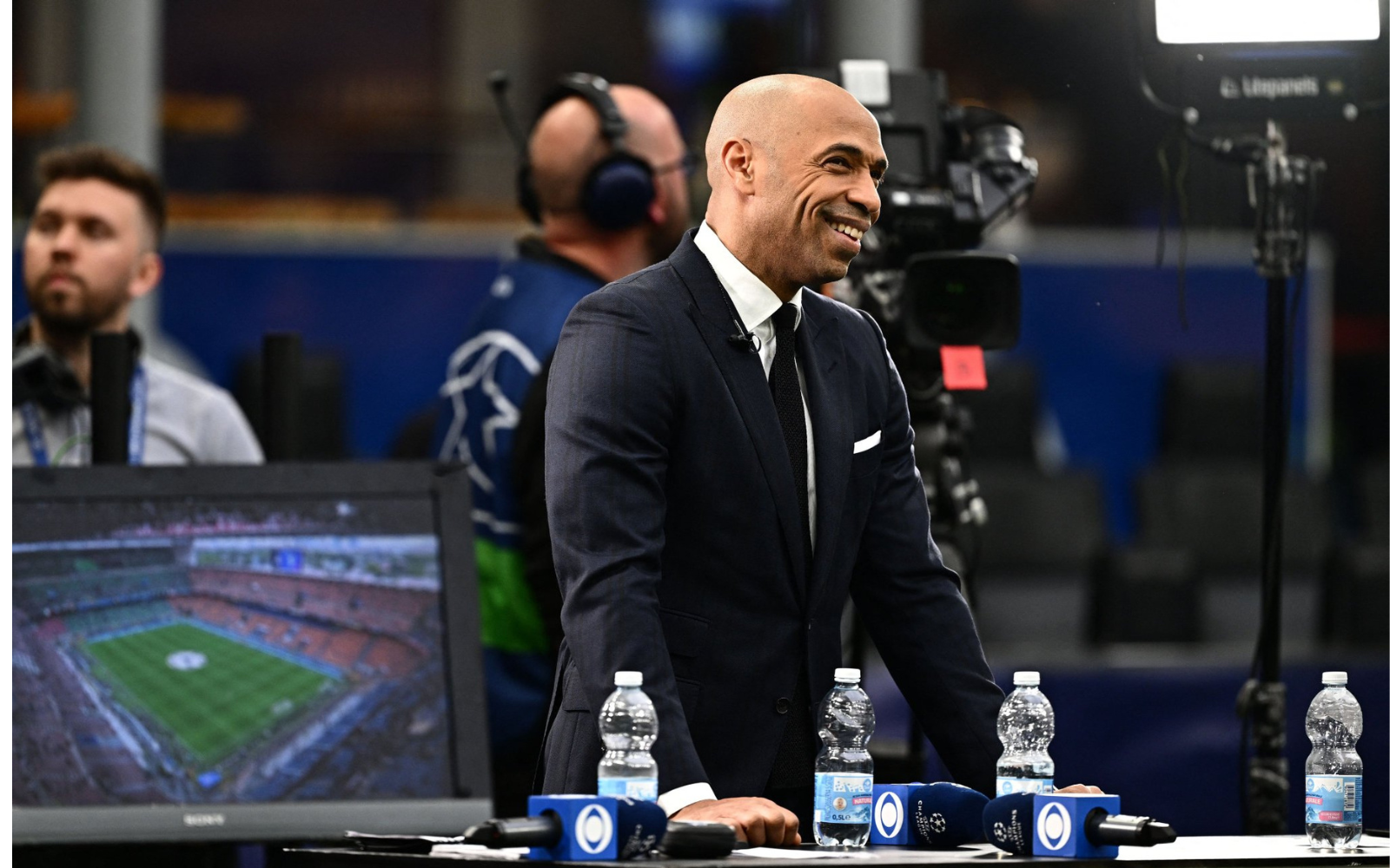 The CBS Champions League studio show considered soccer's best: Kate Abdo,  Micah Richards, Thierry Henry and Jamie Carragher