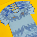 The third Boca Juniors jersey is very different from the others Inspired by the Nicolás Avellaneda Bridge, reminiscent of MLS designs