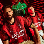 Le strisce rossonere disegnano una M sulla nuova maglia del Milan L'energia di Milano è la protagonista della maglia PUMA per la stagione 2023/24
