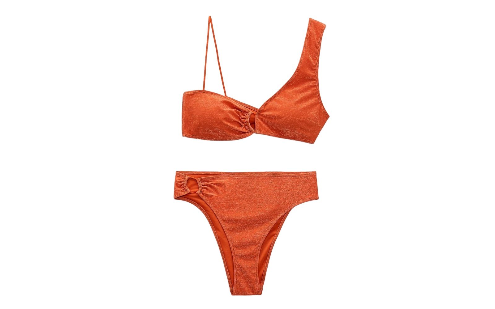 ZARA Sparkly bikini top + sparkly bikini bottom