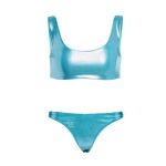 Jade Swim Rounded Edge Bikini Top + Vera High Waist Bikini Bottom