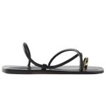 EMME PARSONS LAUREI METAL TOE RING AND LEATHER SANDAL