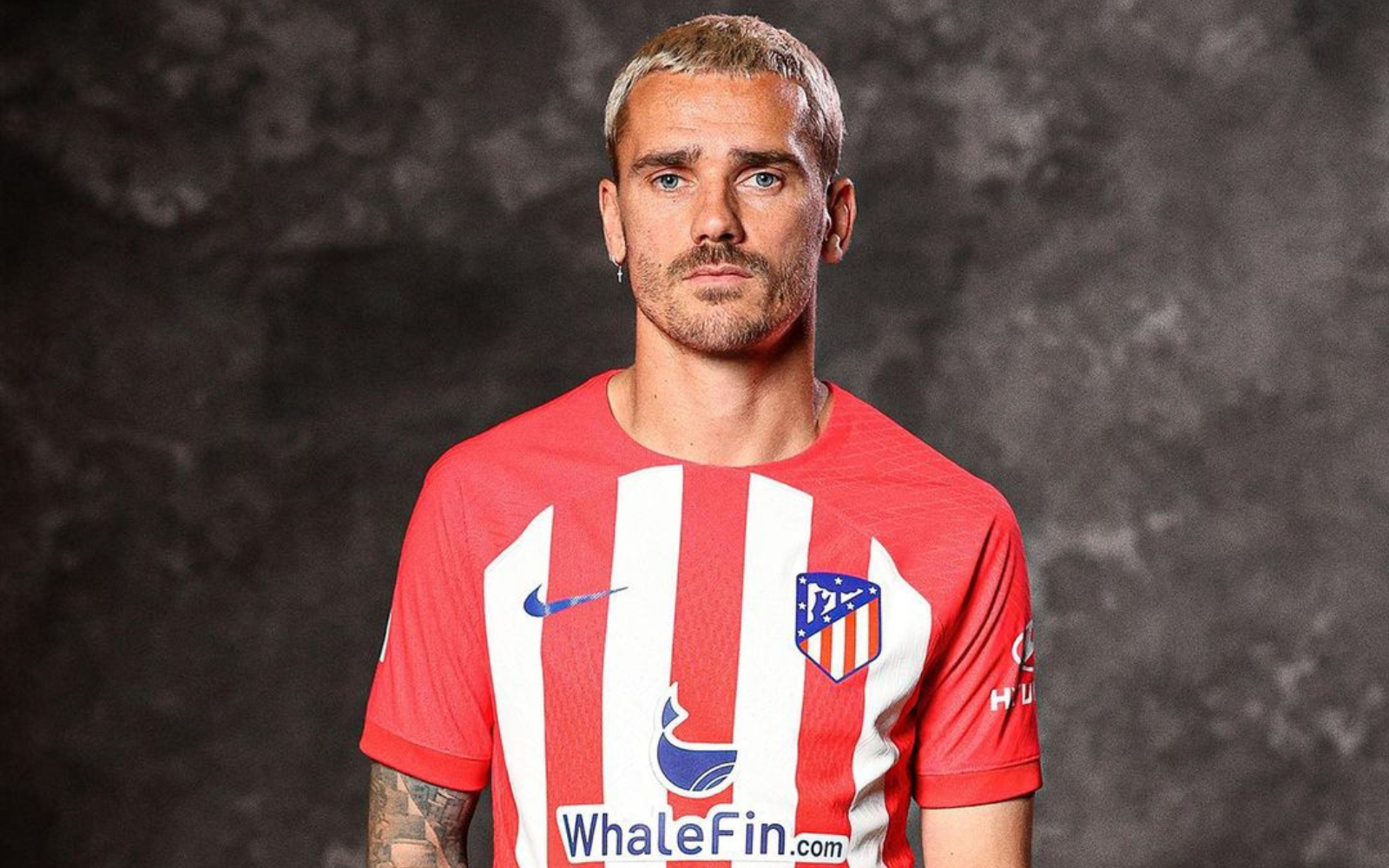 The home Atlético Madrid kit for the 20232024 season