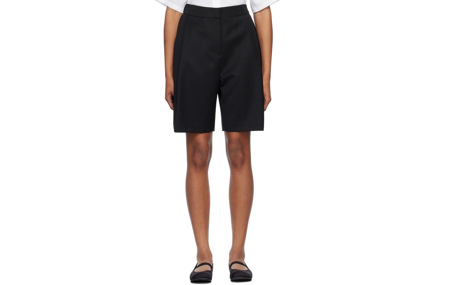 AMOMENTO Black Garconne Shorts