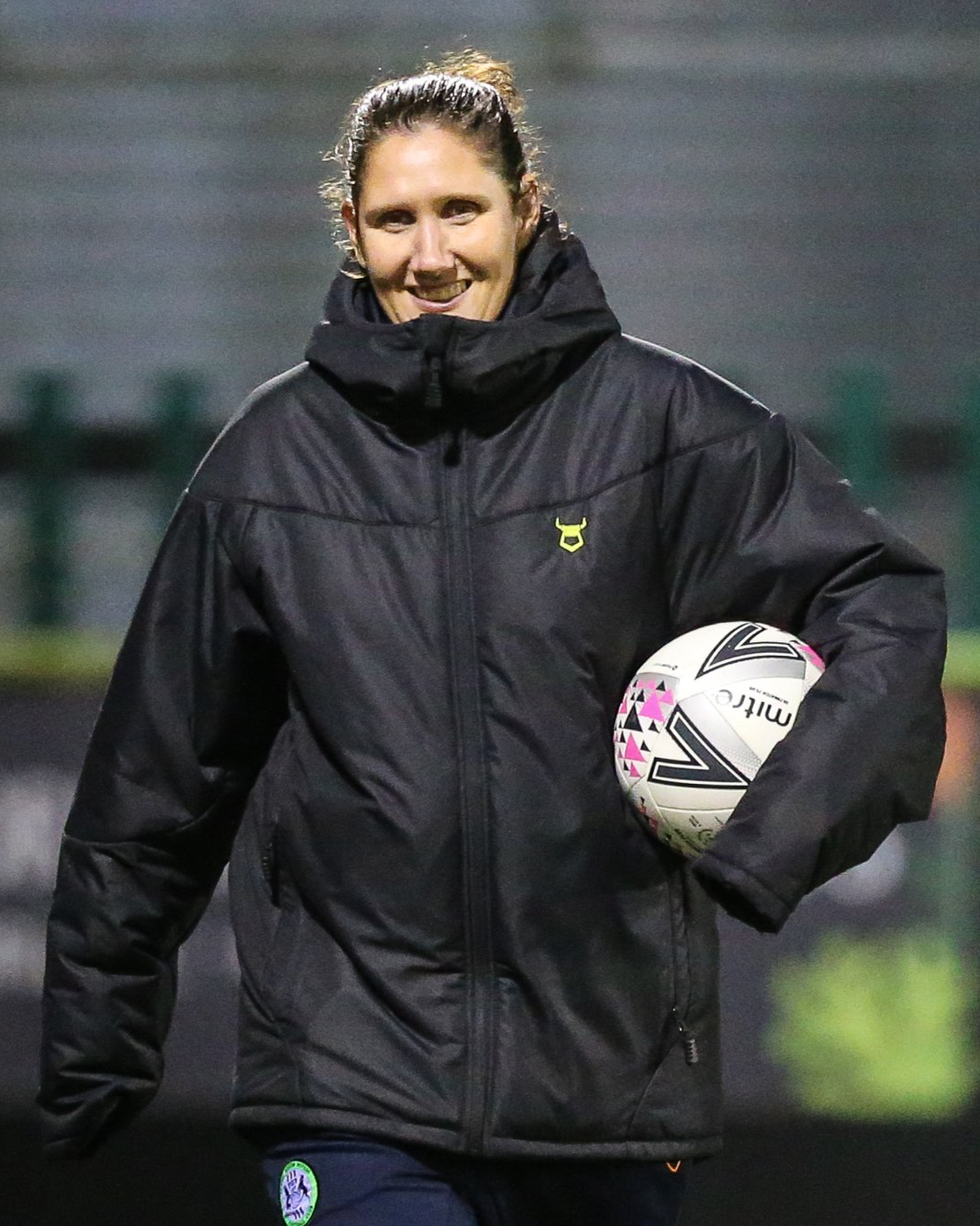 The first female head coach in men’s football history