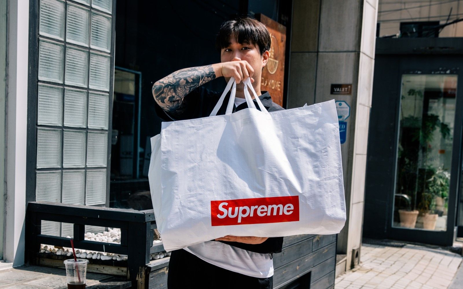 supreme shopping bag