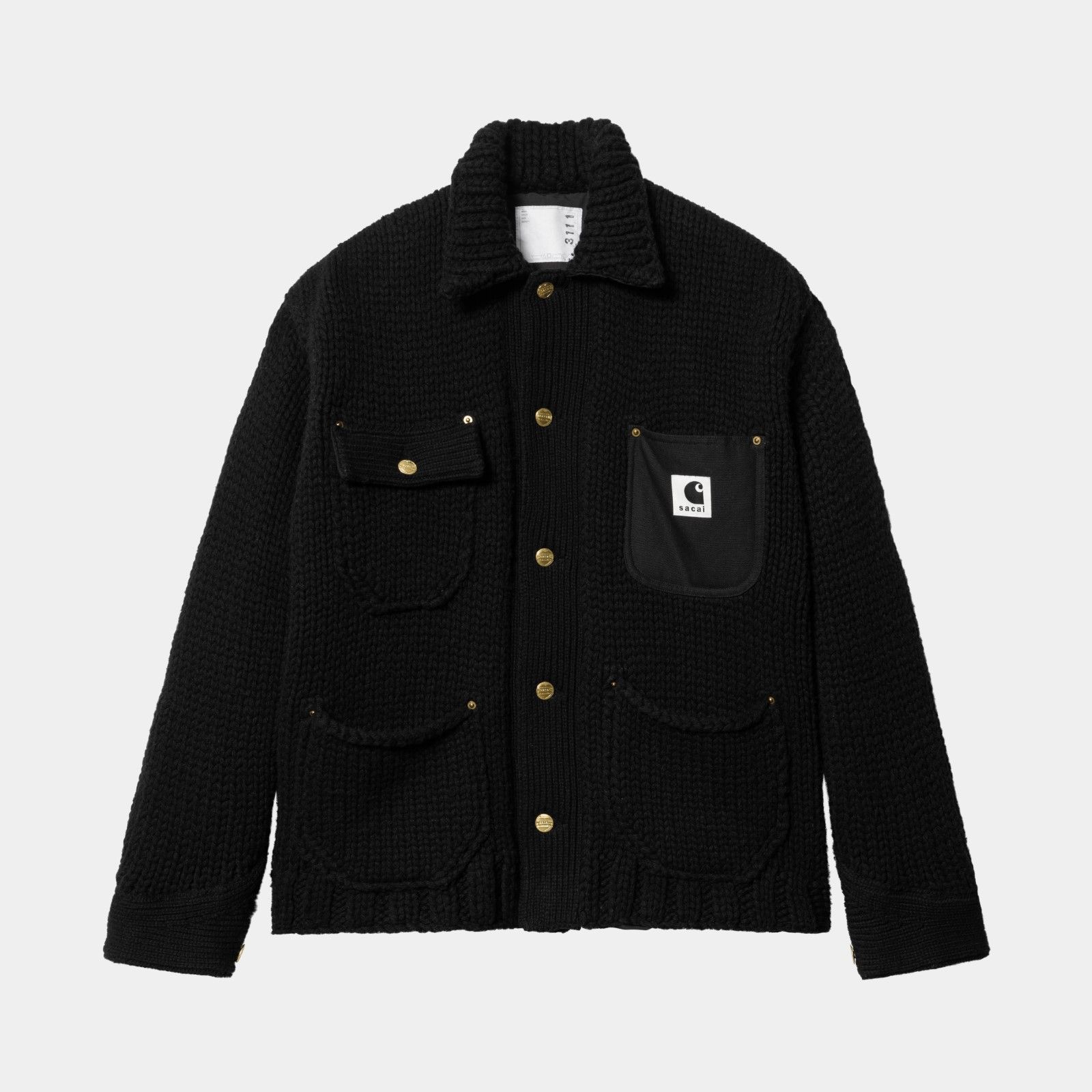 sacai✖Carhartt WIP リバーシブル ジャケット　ブラック サカイ - sacai | Carhartt WIP Reversible Jacket-Black-1の