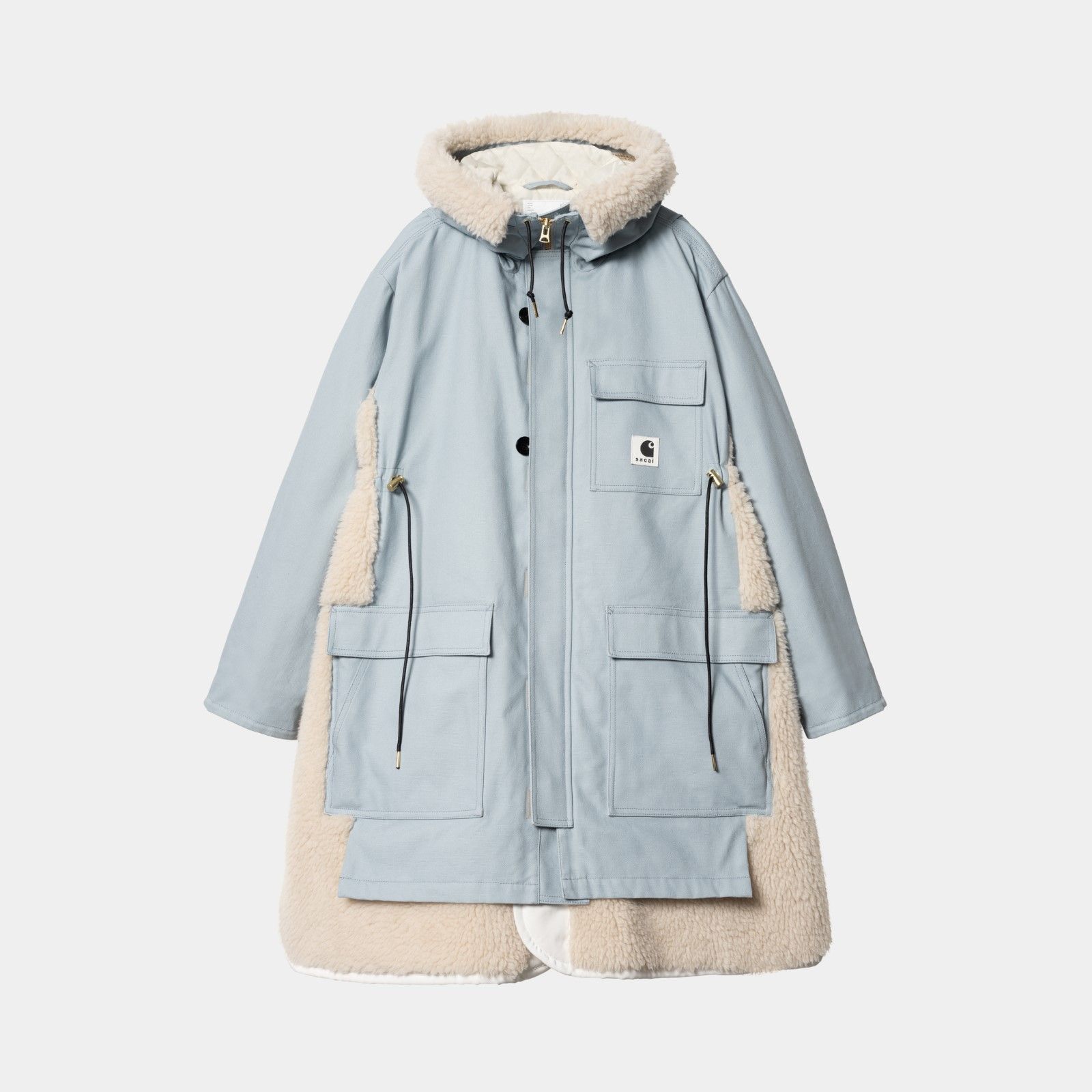 新品未使用　sacai Carhartt WIP モッズコート　サイズ2 SACAI Carhartt WIP サカイ カーハート Siberian Canvas コート