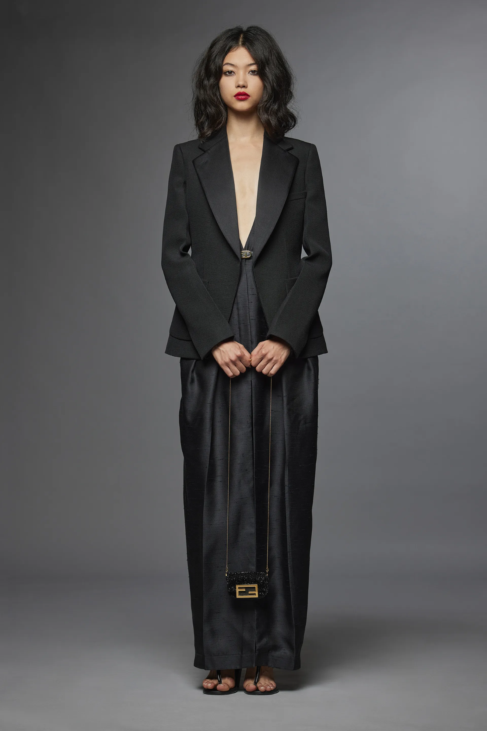ジャケット FENDI BLACK WOOL BLEND FENDI X STEFANO PILATI BLAZER Fendi Black Wool Blend Fendi X Stefano Pilati Blazer – LOZURI®