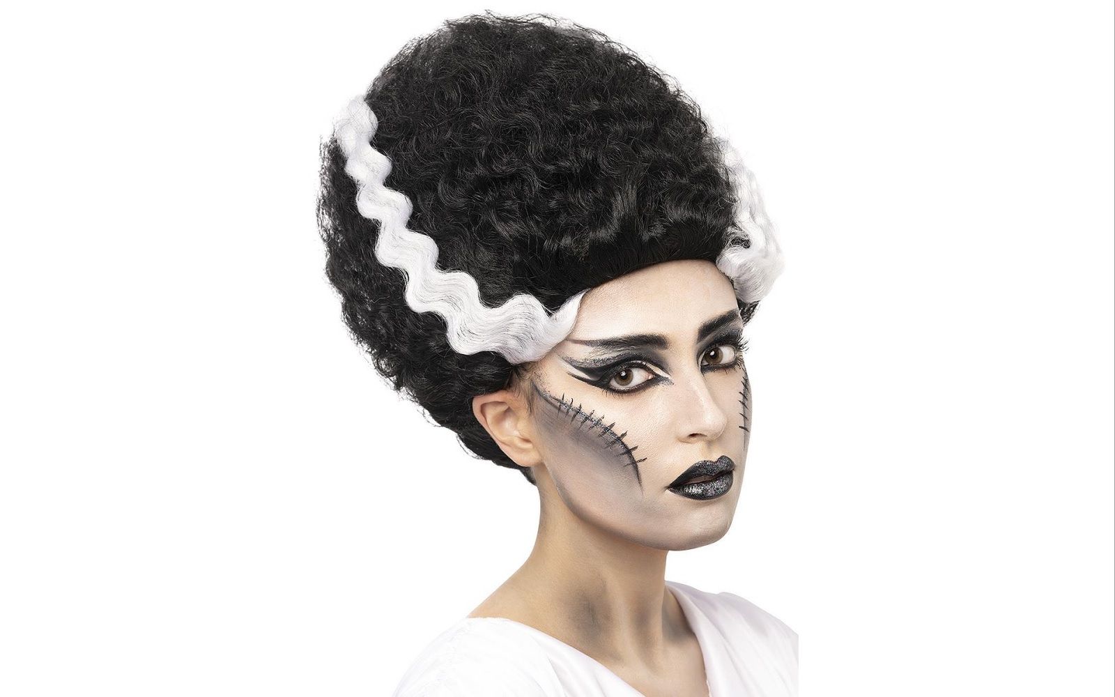 Parrucca da La moglie di Frankenstein da donna