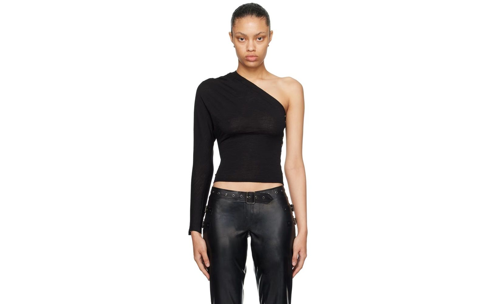 MIAOU Black Katia Long Sleeve T-Shirt