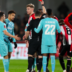 A circular red card was used in the FA Cup This is not entirely new, but it does not seem destined to last