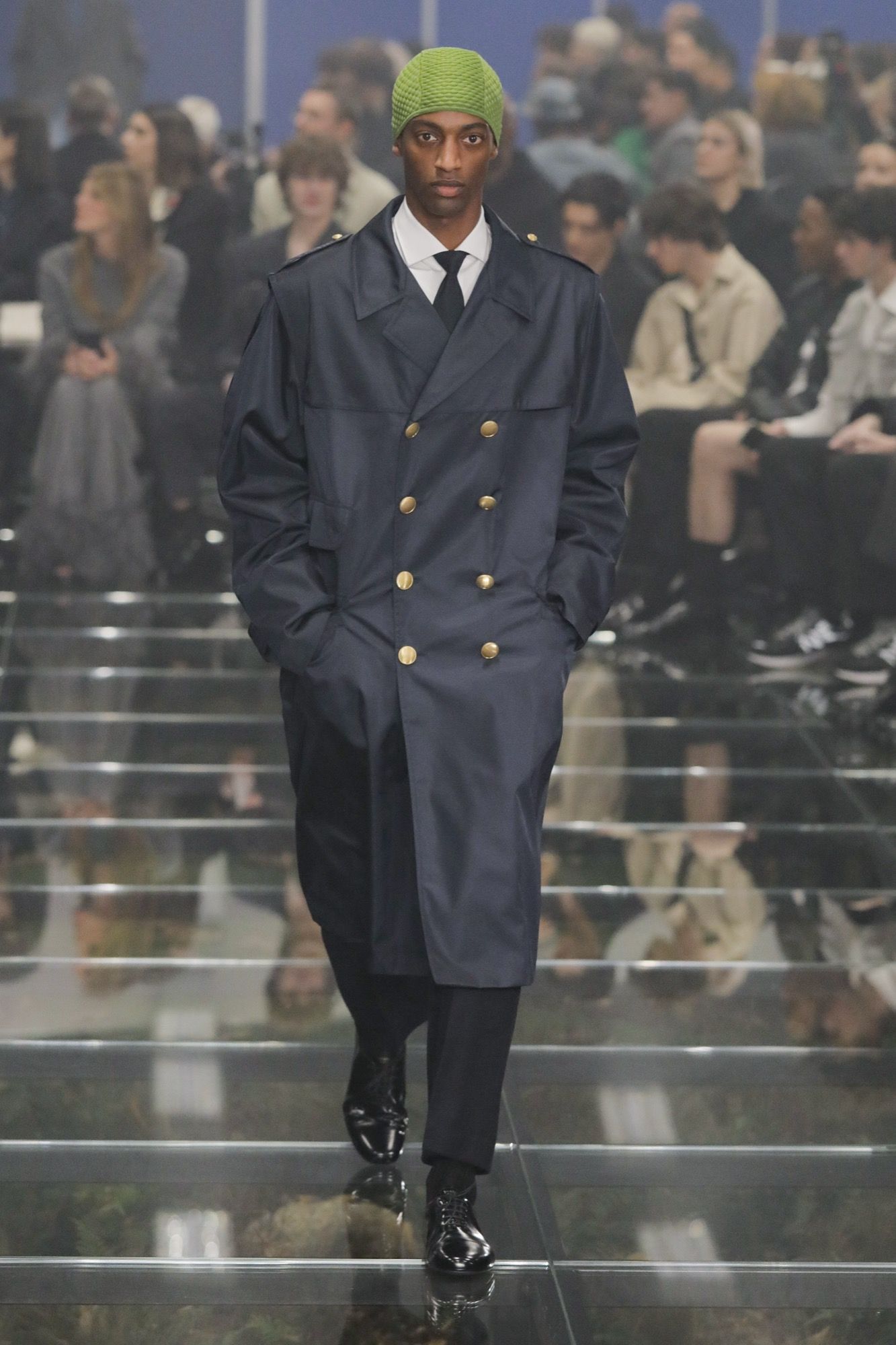 スーツ 1996aw prada jacket&slacks black(52) Prada Sport Gabardine Nylon Black Suit Blazer Jacket Size 52
