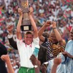The South Africa jersey also worn by Nelson Mandela It holds great historical and cultural value