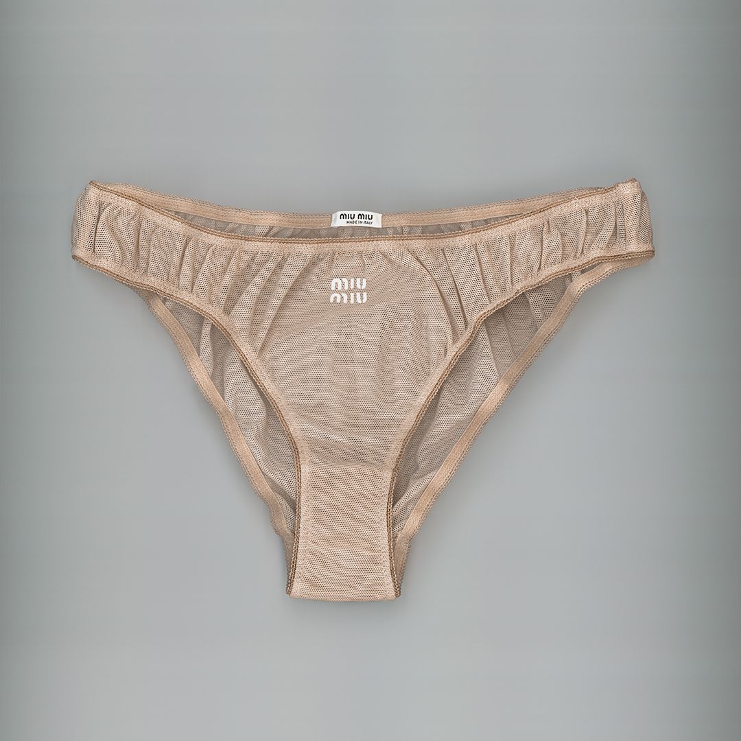 【MiuMiu】Technical silk briefs Miu Miu Embroidered Beaded Silk Briefs | Green | FARFETCH PL