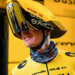 Cycling helmets are becoming crazier and crazier But the one worn by Jonas Vingegaard may have been the last