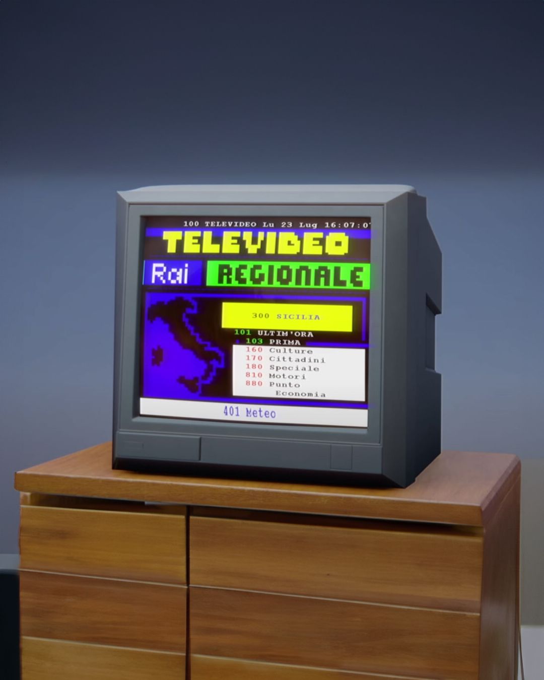 Televideo esiste ancora  L'iconico portale su sfondo non molla