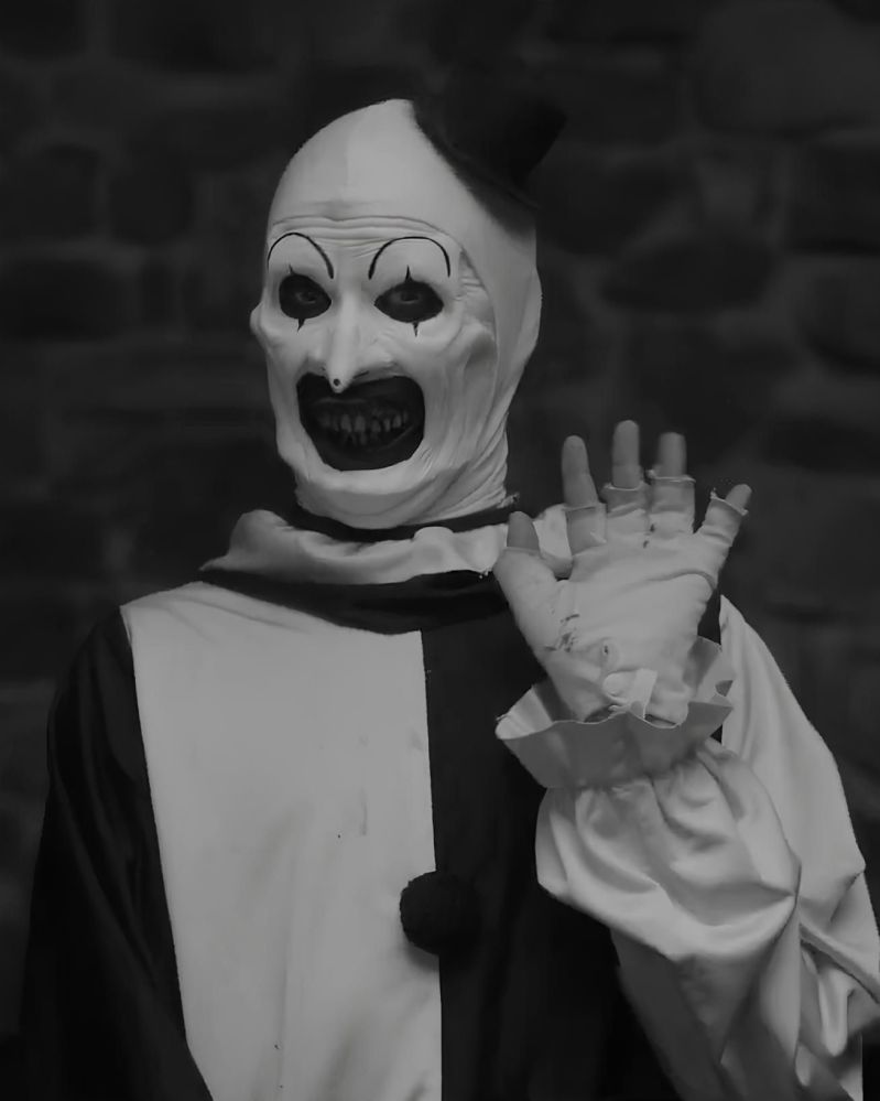Art the Clown origine du mème viral du clown noir et blanc