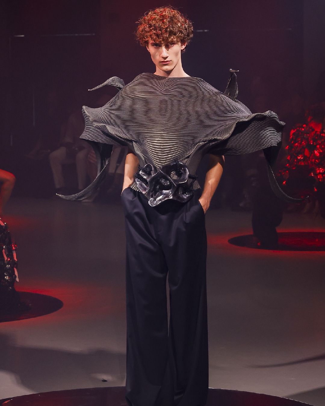 Yuima Nakazato and Spiber turn biology into Haute Couture  The Japanese designer's collection combines opera with lab-grown protein fibers